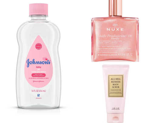 Body care essentials cover photo collage