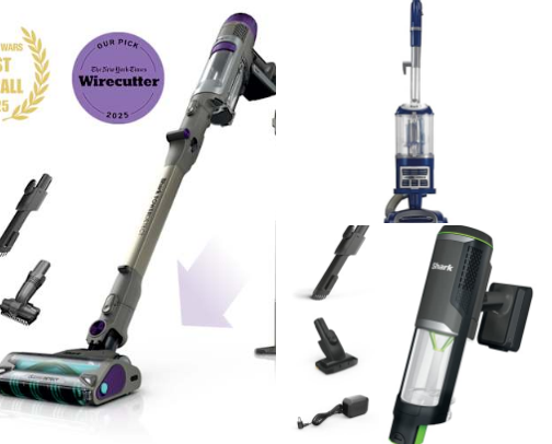Shark vacuums keeping the dust and dirt away! cover photo collage