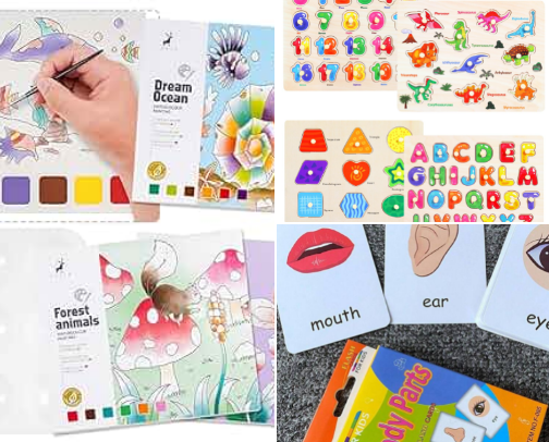 Learning Materials for kids cover photo collage