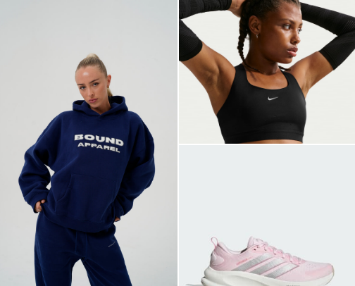 The "sports girl" essentials ✨ cover photo collage