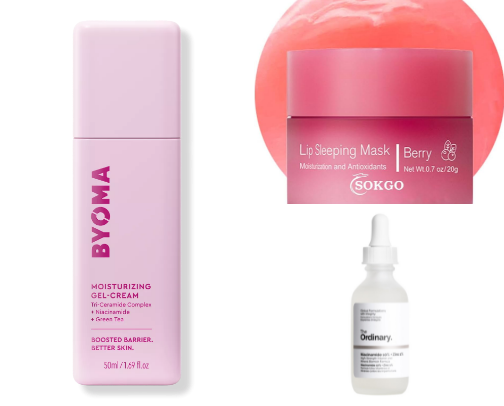 Skincare products 🎀 cover photo collage