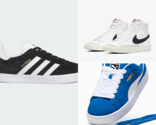 trendy running shoes that are popular right now !! cover photo collage