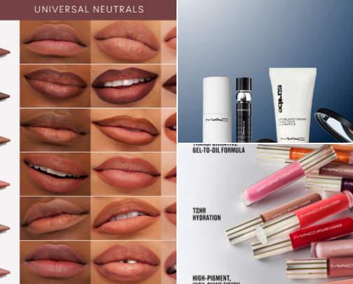 Mac Cosmetics cover photo collage