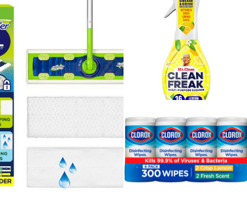 Essential Home Starter Kit: Affordable Cleaning, Laundry & Bathroom Must-Haves for New Homeowners cover photo collage