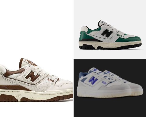 Must-Have New Balance 550s: Retro Style Meets Everyday Comfort cover photo collage
