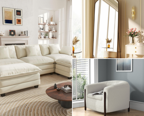 The RH Look for 70% Less: 2026 Home Dupe Guide cover photo collage