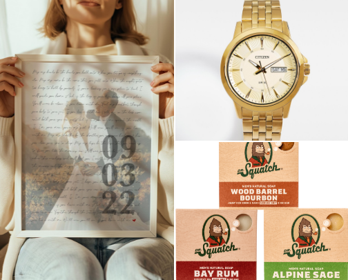 Sentimental & Practical Gifts For Your Husband cover photo collage