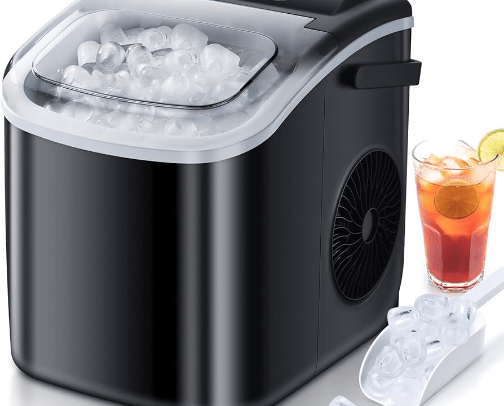 FREE VILLAGE Ice Makers Countertop, 9 Cubes in 6 Mins, 26.5lbs/24Hrs, cover photo collage