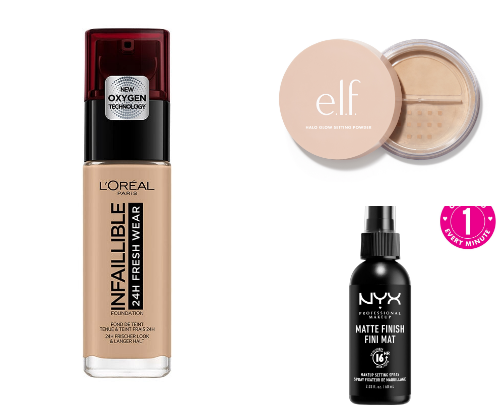 Oily Skin Make up (Under $20) cover photo collage