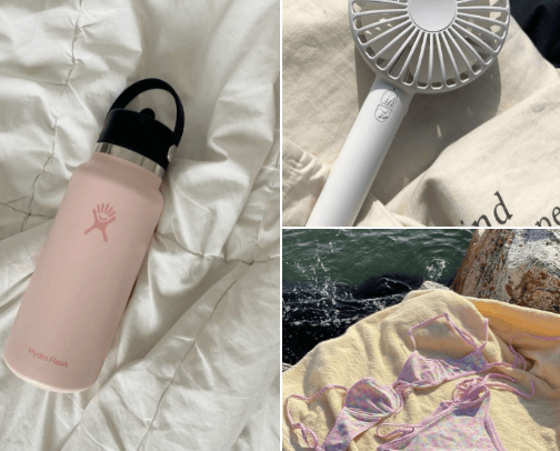 my summer essentials ! cover photo collage