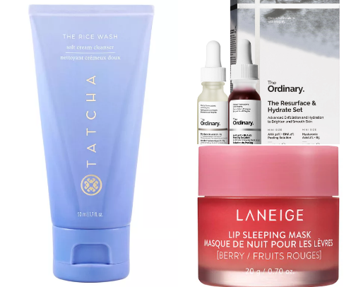 Skincare and makeup essentials in one place! cover photo collage