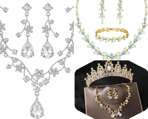 BRIDAL & Party wear JEWELLERY cover photo collage