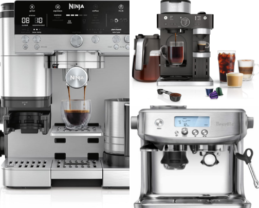 Top 10 Coffee & Espresso Makers for Coffee Lovers 🏆 cover photo collage