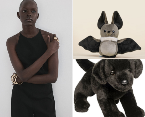 Black Mood Board cover photo collage