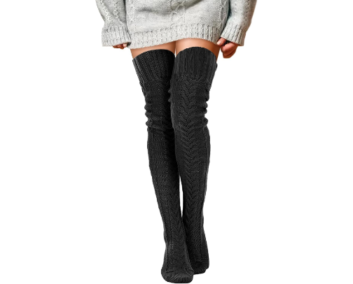 Thigh High Socks - Warm & Cozy cover photo collage