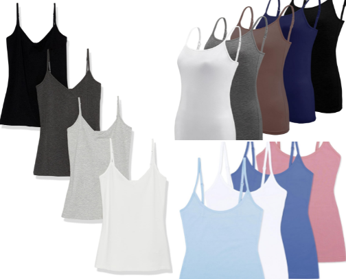 V-Neck Camisole Multipacks for Your Everyday Wardrobe Basics cover photo collage