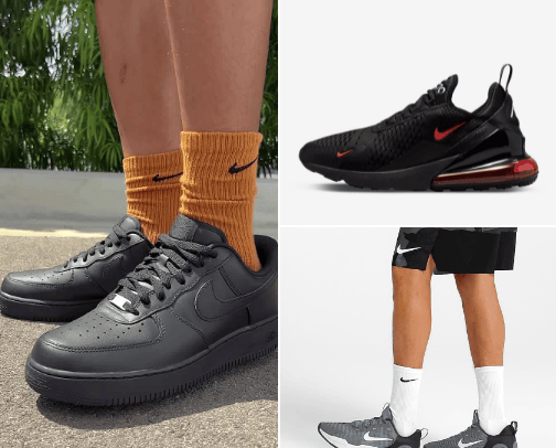 Men's sneakers and sportswear cover photo collage