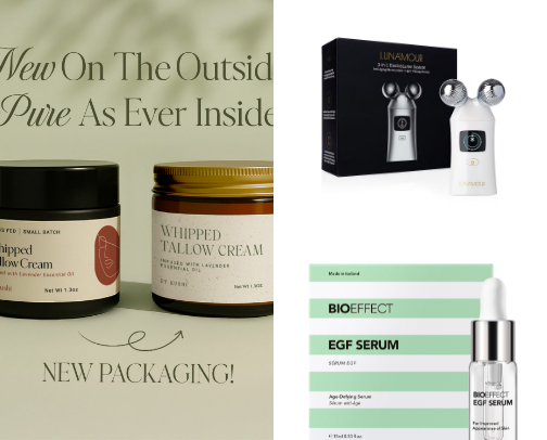 Skincare cover photo collage