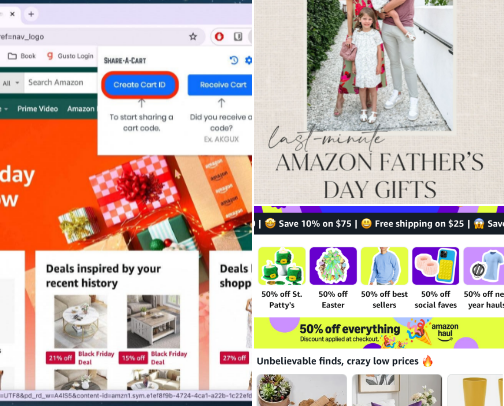 My Amazon Favorites cover photo collage