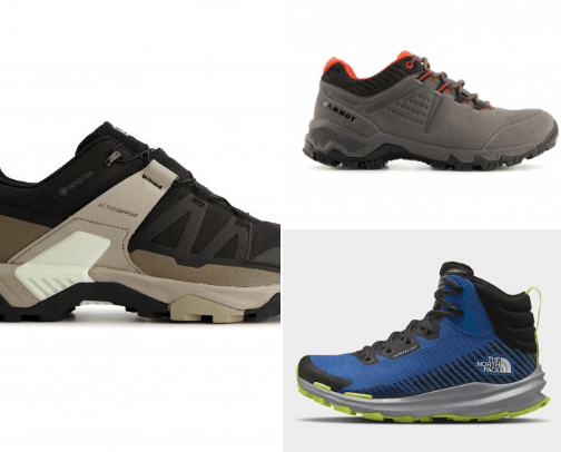 Outdoor shoes (men) cover photo collage