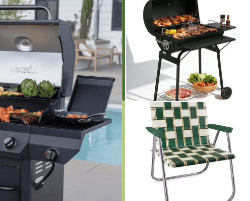 Outdoor summer supplies cover photo collage