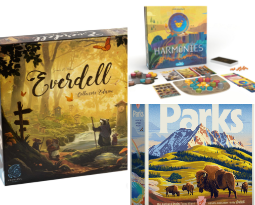 the best cozy board games! cover photo collage