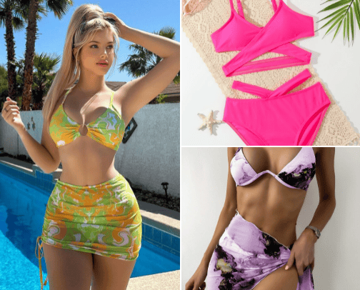 Hot Girl summer swimsuits cover photo collage