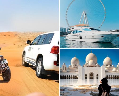Dubai Travel Guide | Best Things To Do, Eat & Book cover photo collage