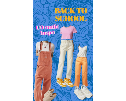 You need this outfit for Back to School cover photo collage