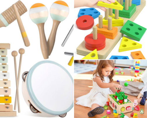 Montessori Learning Toys cover photo collage