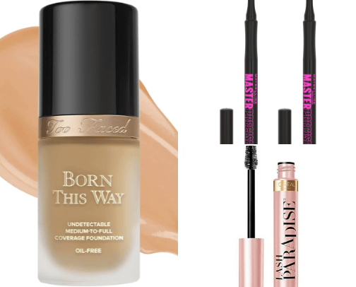 Favorite make up products cover photo collage