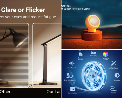 Atmoshpere or gaming lights - Cheap Finds cover photo collage