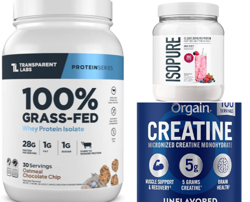 Gym Supplements cover photo collage