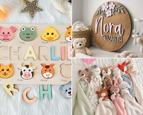 Personalized Baby Gifts They'll Treasure cover photo collage