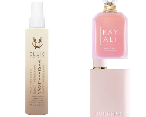 Favorite body sprays & perfume cover photo collage