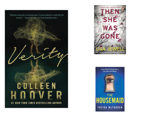 Thrillers to Keep You Guessing cover photo collage
