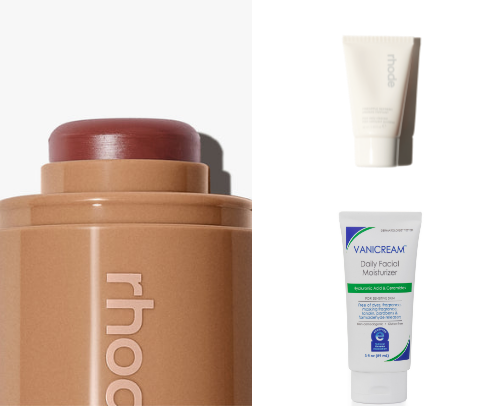 Clean girl summer beauty products cover photo collage