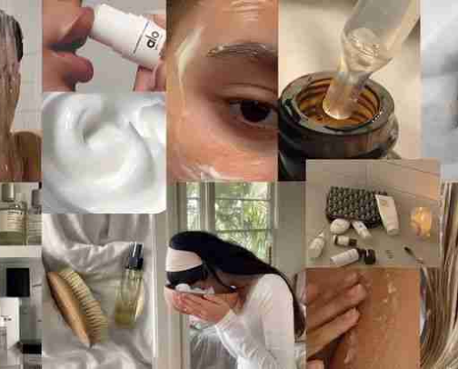 skincare products for dry skin girlies cover photo collage