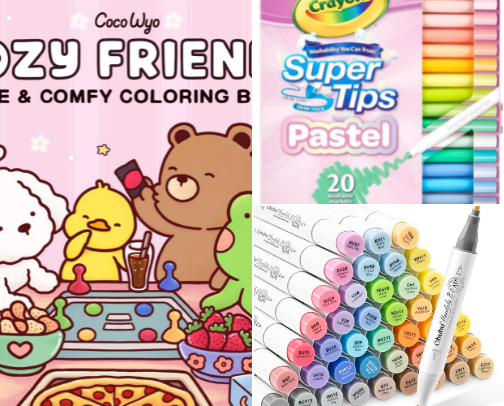 Adult Colouring Essentials cover photo collage