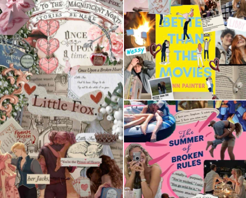 Books that get you hooked 📖☕️💋🍂 cover photo collage