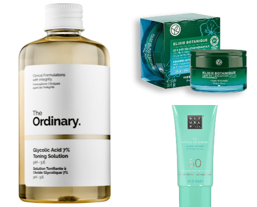 Favorites skincare products! cover photo collage