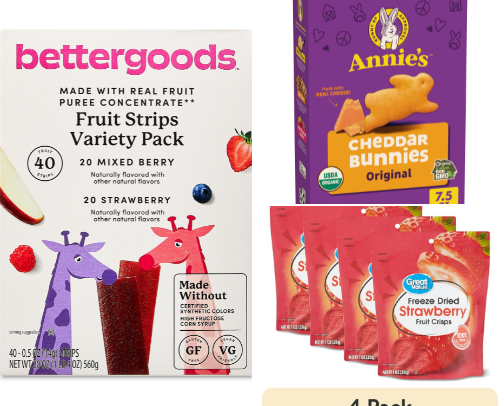 Toddler snacks cover photo collage