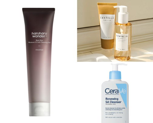 skincare for acne skin cover photo collage