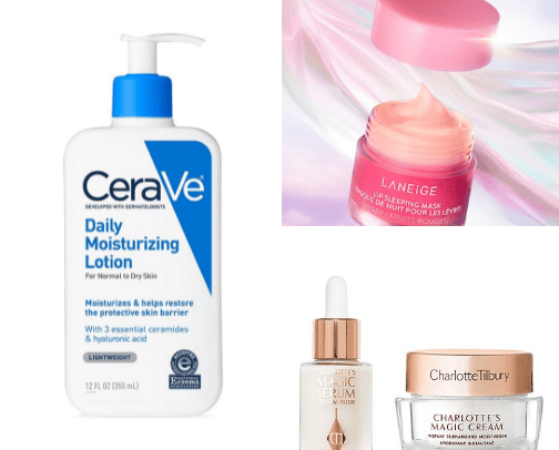 Skin care cover photo collage