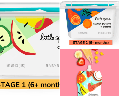 Organic Baby Food cover photo collage