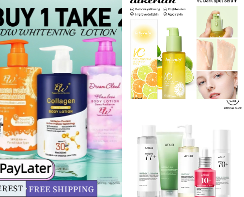 Beauty Products: I recommend this that is proven and tested for me. cover photo collage