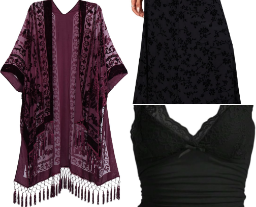 My Closet - Boho, Whimsigoth and Alt clothes inspo with accessories cover photo collage