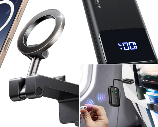 Airplane Travel Essentials for Long Flights cover photo collage