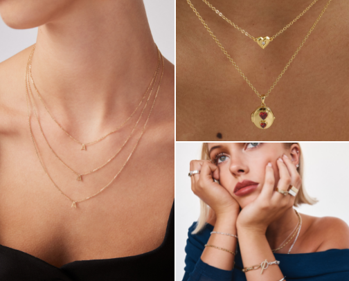 Dainty gold jewellery that doesn't tarnish cover photo collage