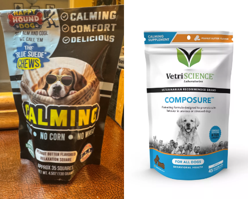 DOG CALMING TREATS/SUPPLEMENTS cover photo collage